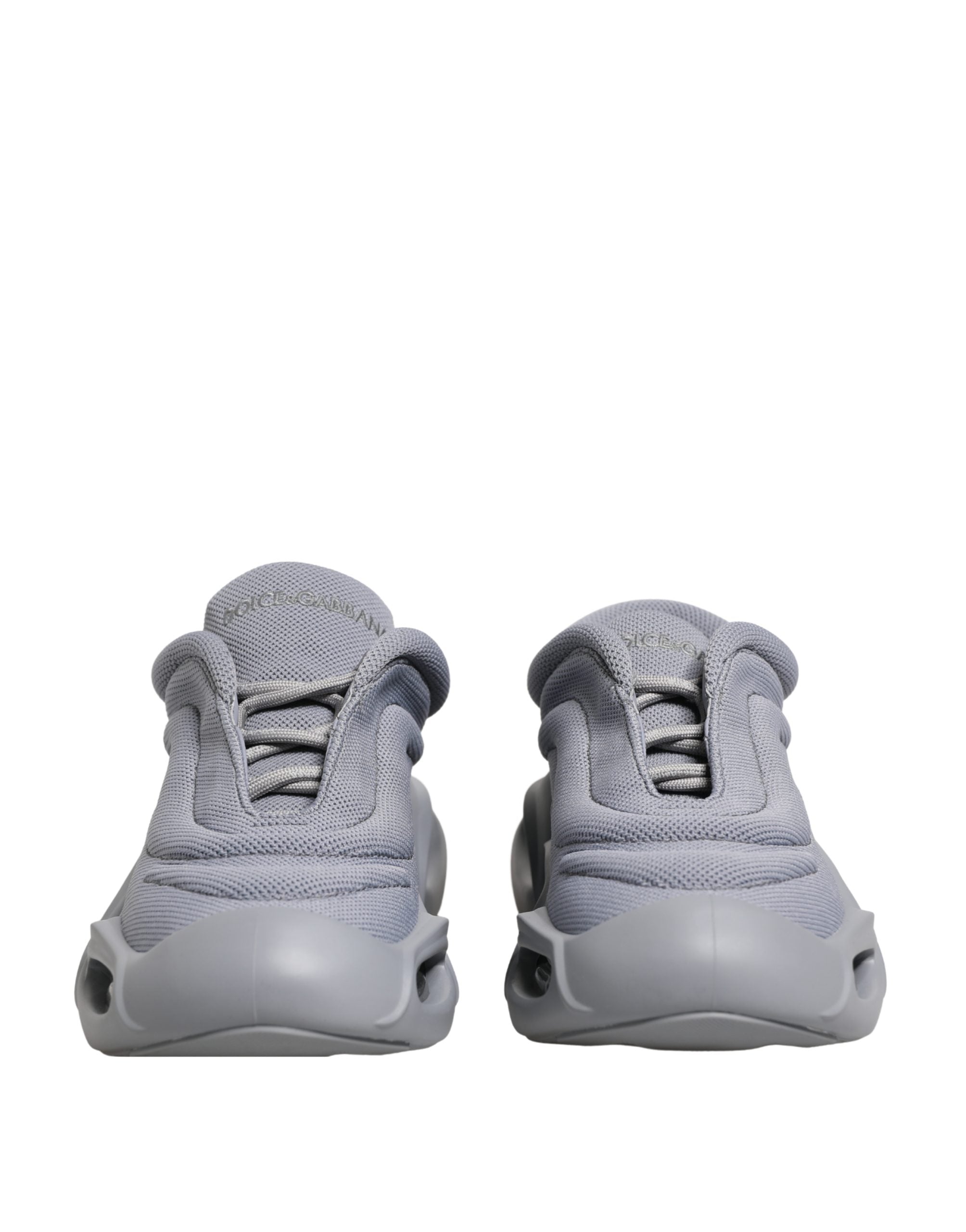 Dolce & Gabbana Gray Slip On Wave Low Top Women's Sneakers