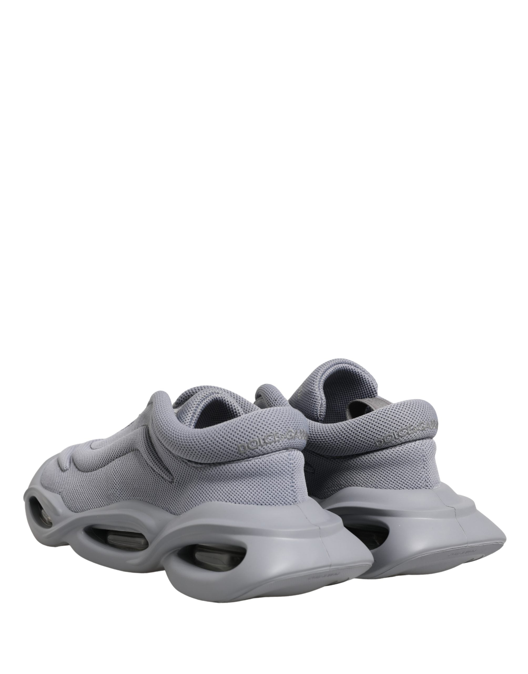 Dolce & Gabbana Gray Slip On Wave Low Top Women's Sneakers