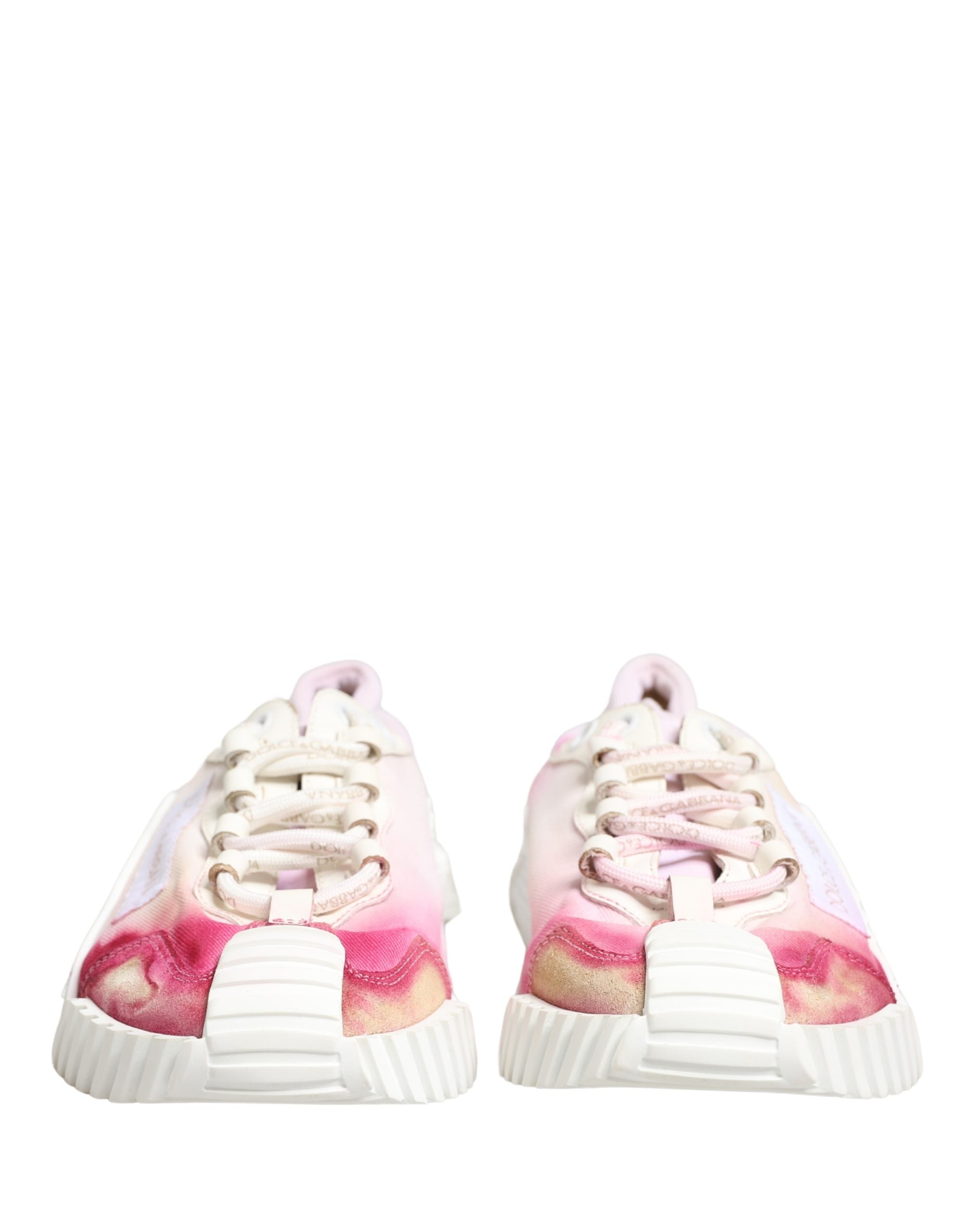 Dolce & Gabbana White NS1 Lace Up Low Top Sneakers Women's Shoes (Pre-Owned)