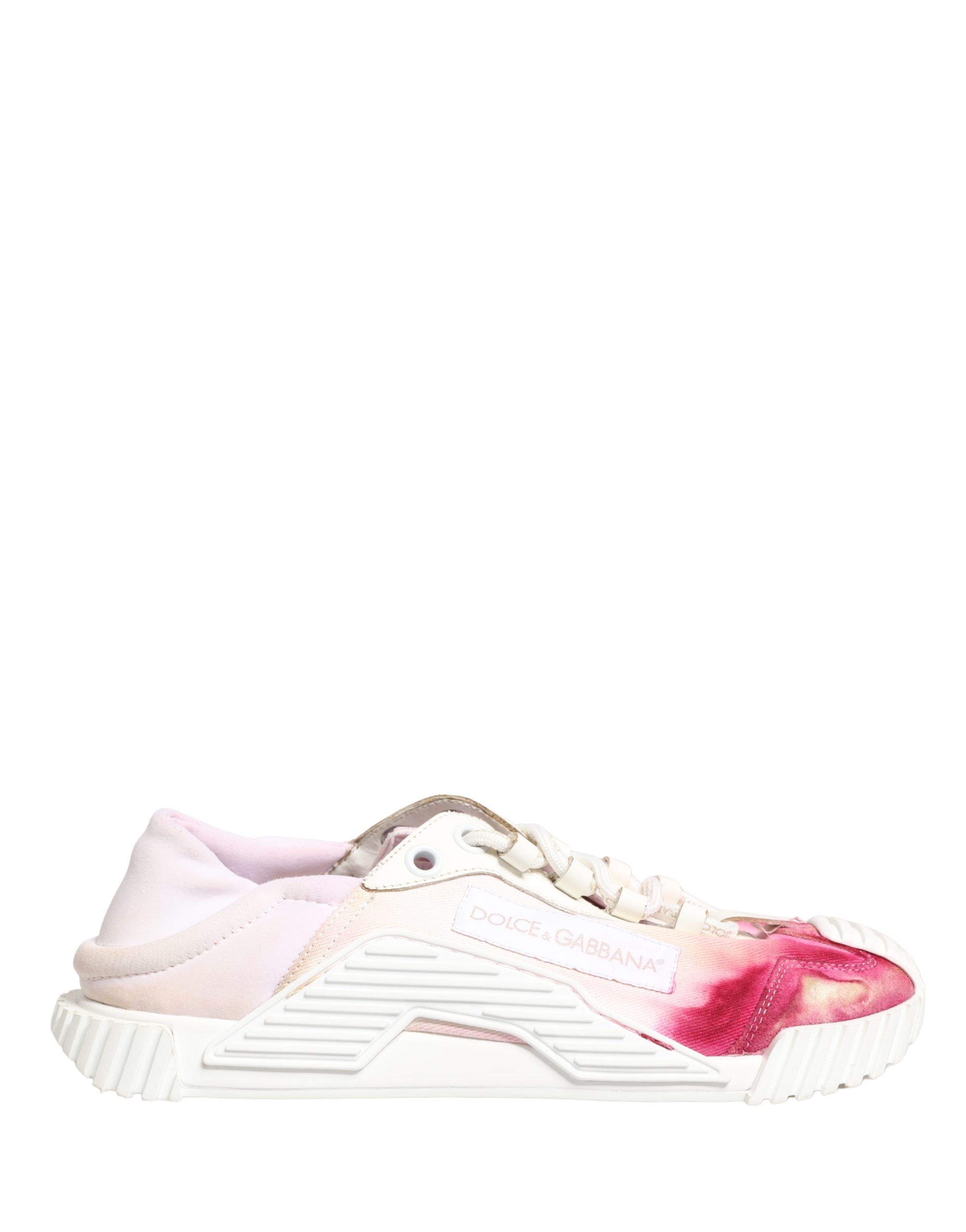Dolce & Gabbana White NS1 Lace Up Low Top Sneakers Women's Shoes (Pre-Owned)
