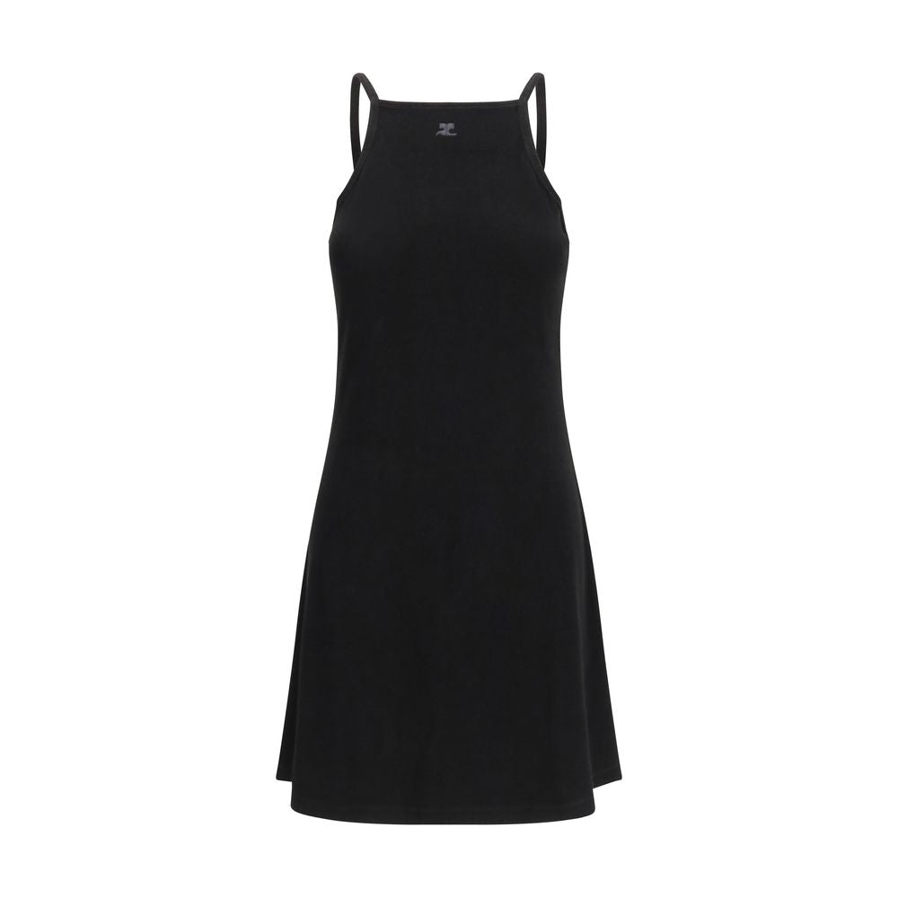 Courrèges Black Viscose Casual Women's Dress