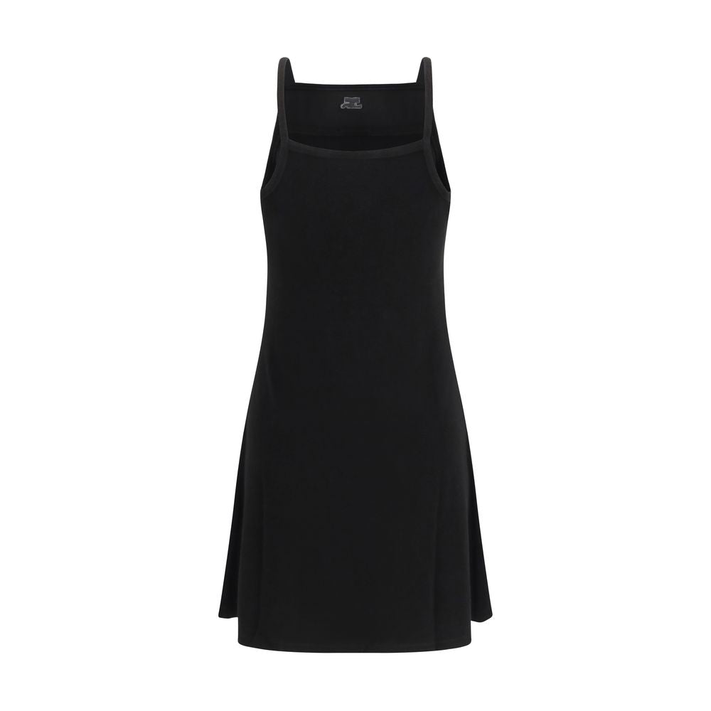 Courrèges Black Viscose Casual Women's Dress