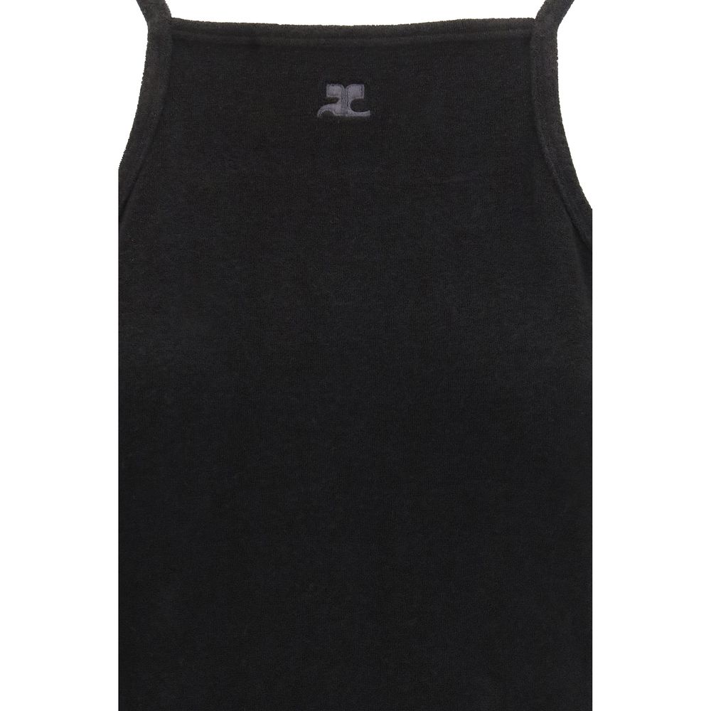 Courrèges Black Viscose Casual Women's Dress