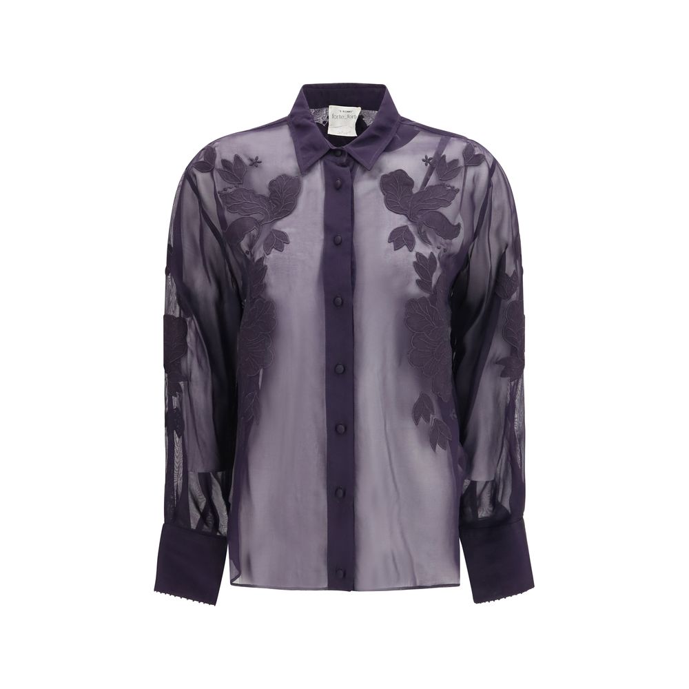 Forte_Forte Blue Viscose Women's Blouse