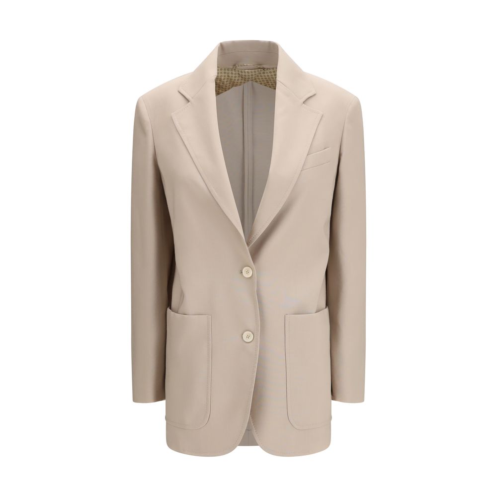 Max Mara Beige Wool Women's Blazer