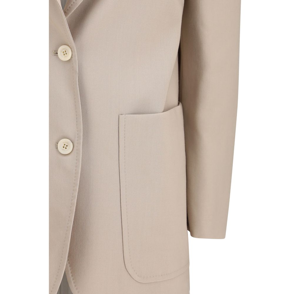 Max Mara Beige Wool Women's Blazer