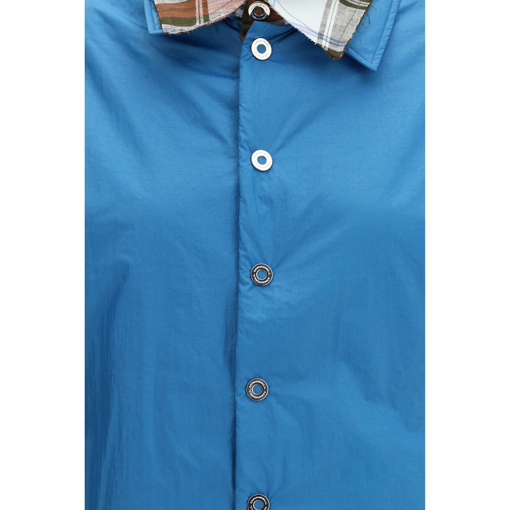 MARBELL Blue Polyamide Dress Women's Shirt