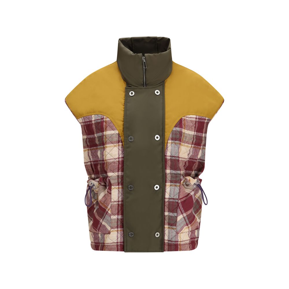 MARBELL Multicolor Polyamide Sleeveless Women's Jacket