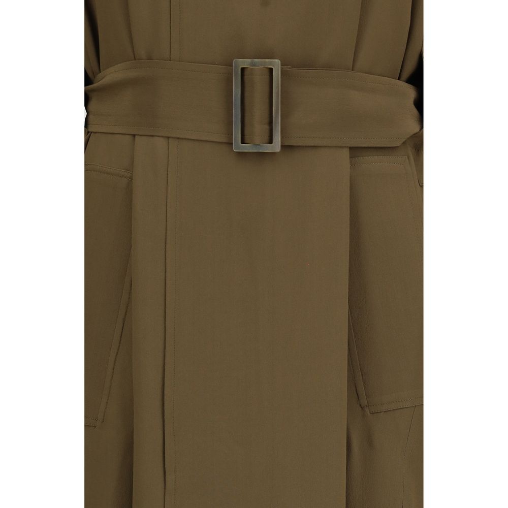 Petar Petrov Bicolor Silk Trench Women's Coat