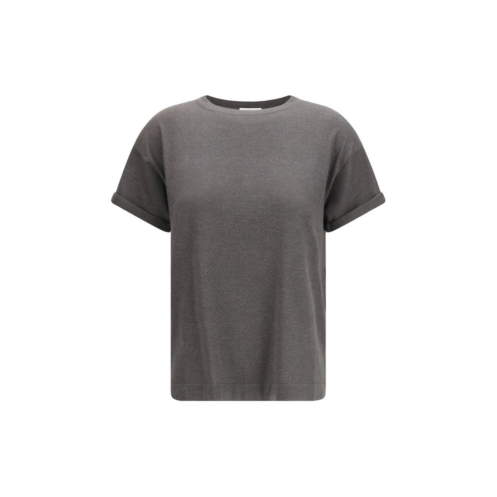 Brunello Cucinelli Gray Nylon Women's T-Shirt