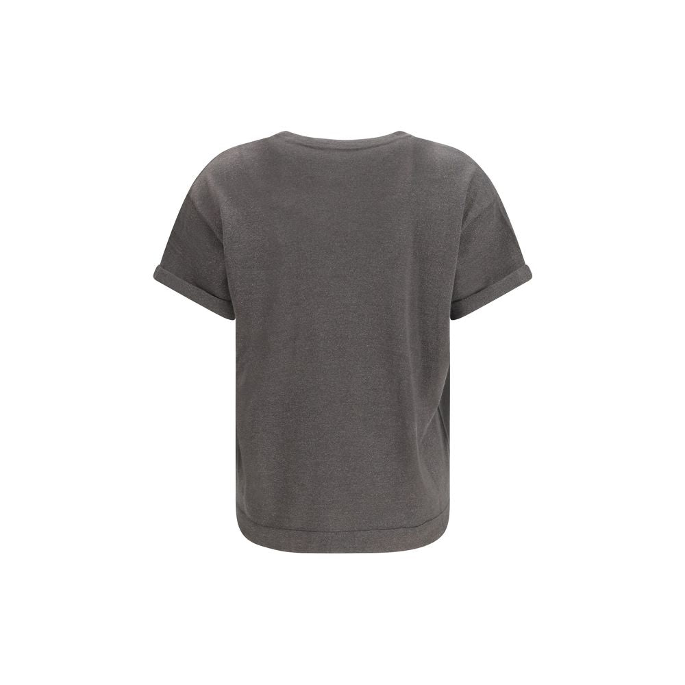 Brunello Cucinelli Gray Nylon Women's T-Shirt