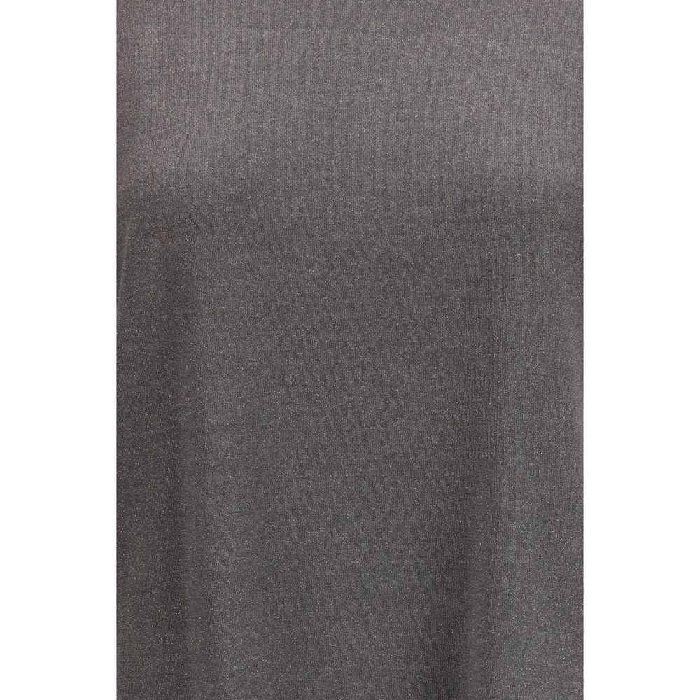 Brunello Cucinelli Gray Nylon Women's T-Shirt