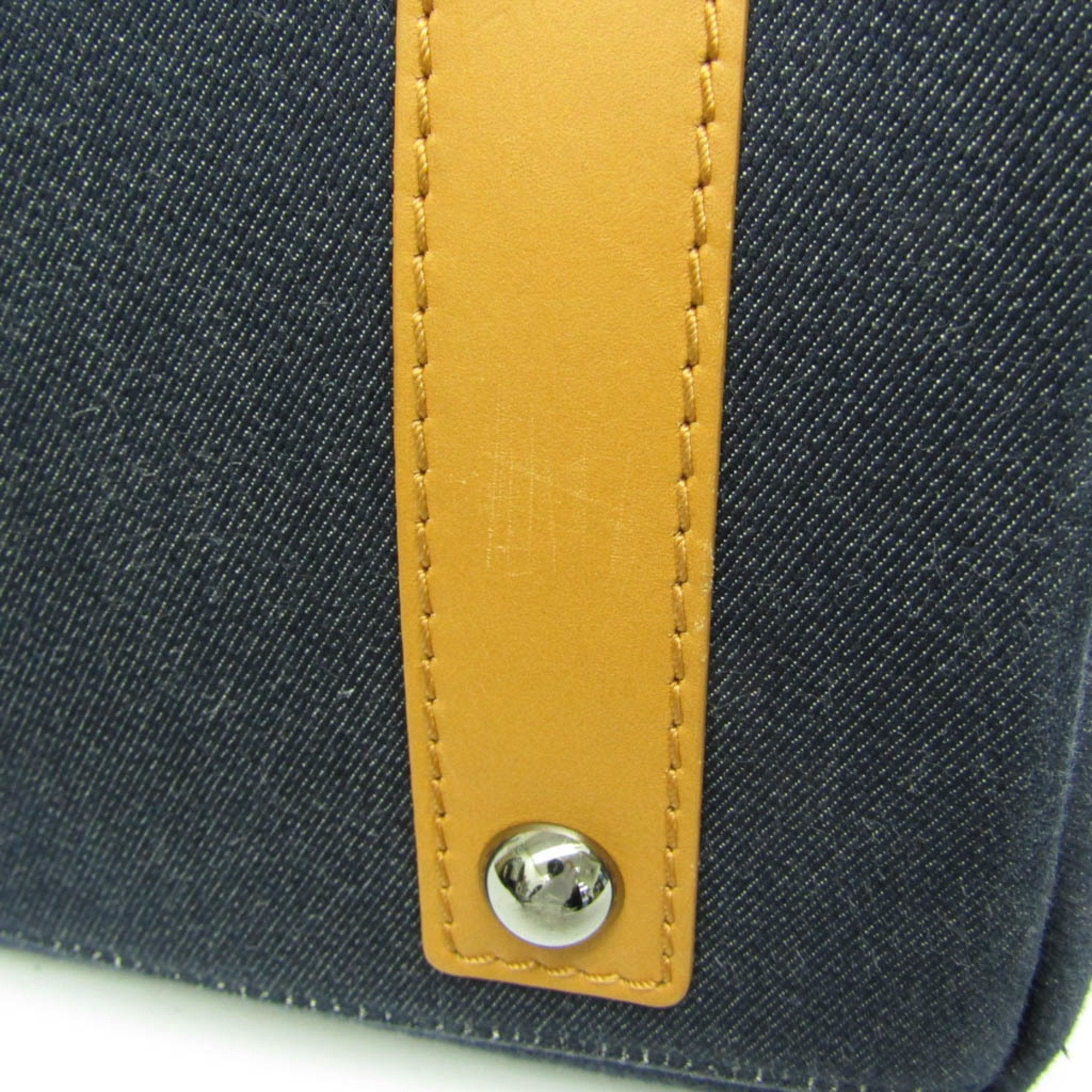 Chanel Coco Mark Navy Denim - Jeans Handbag (Pre-Owned)
