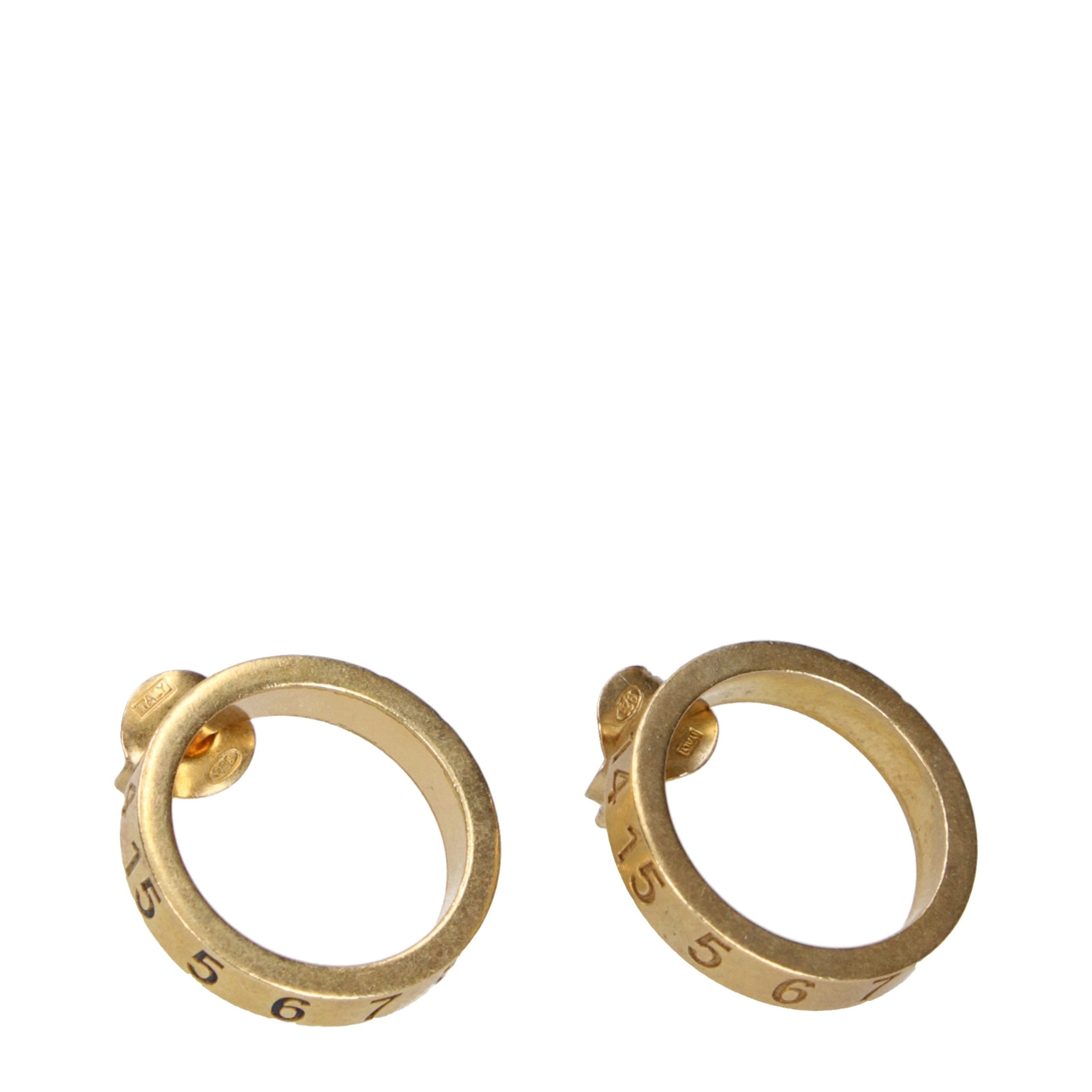 Maison Margiela Gold Silver Women's Earrings