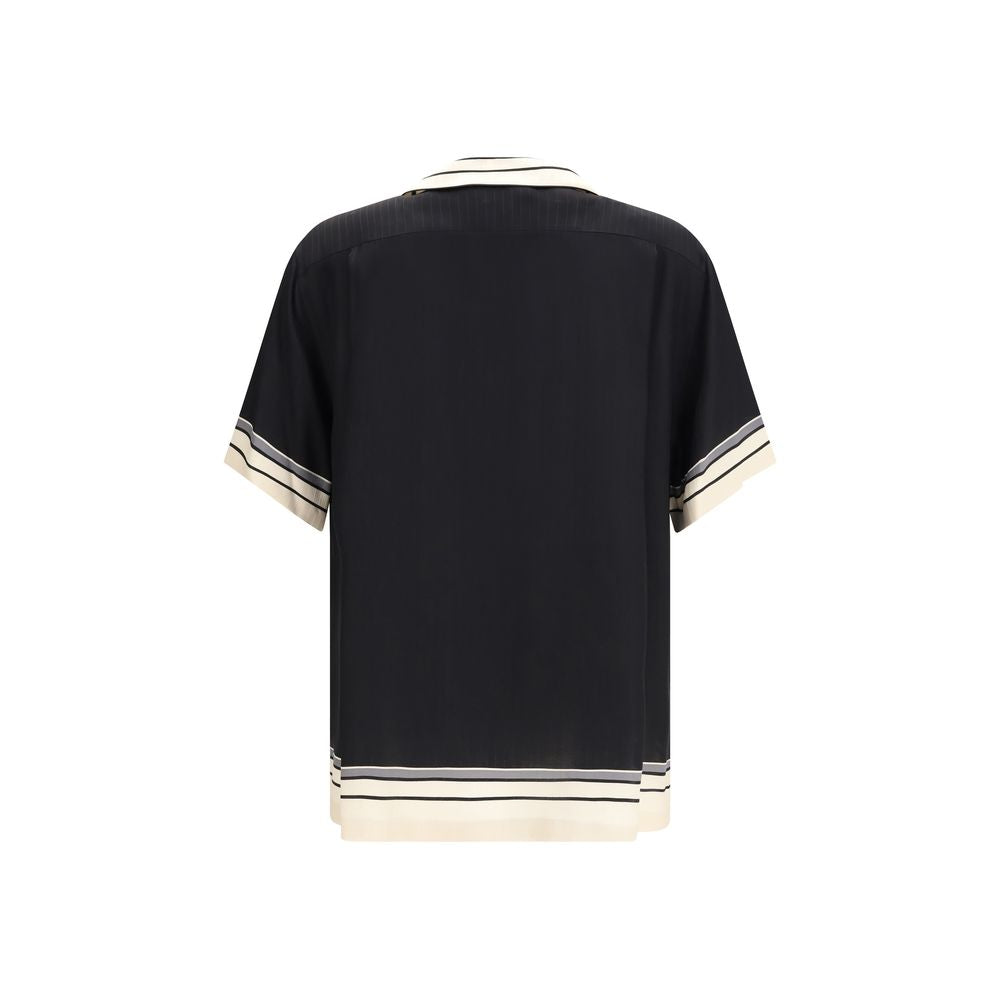 Dolce & Gabbana Multicolor Silk Shortsleeve Men's Shirt
