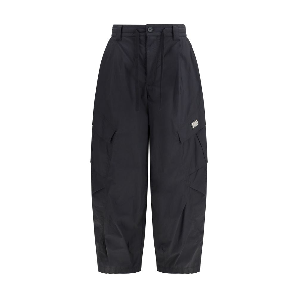 Dolce & Gabbana Black Cotton Cargo Men's Pants
