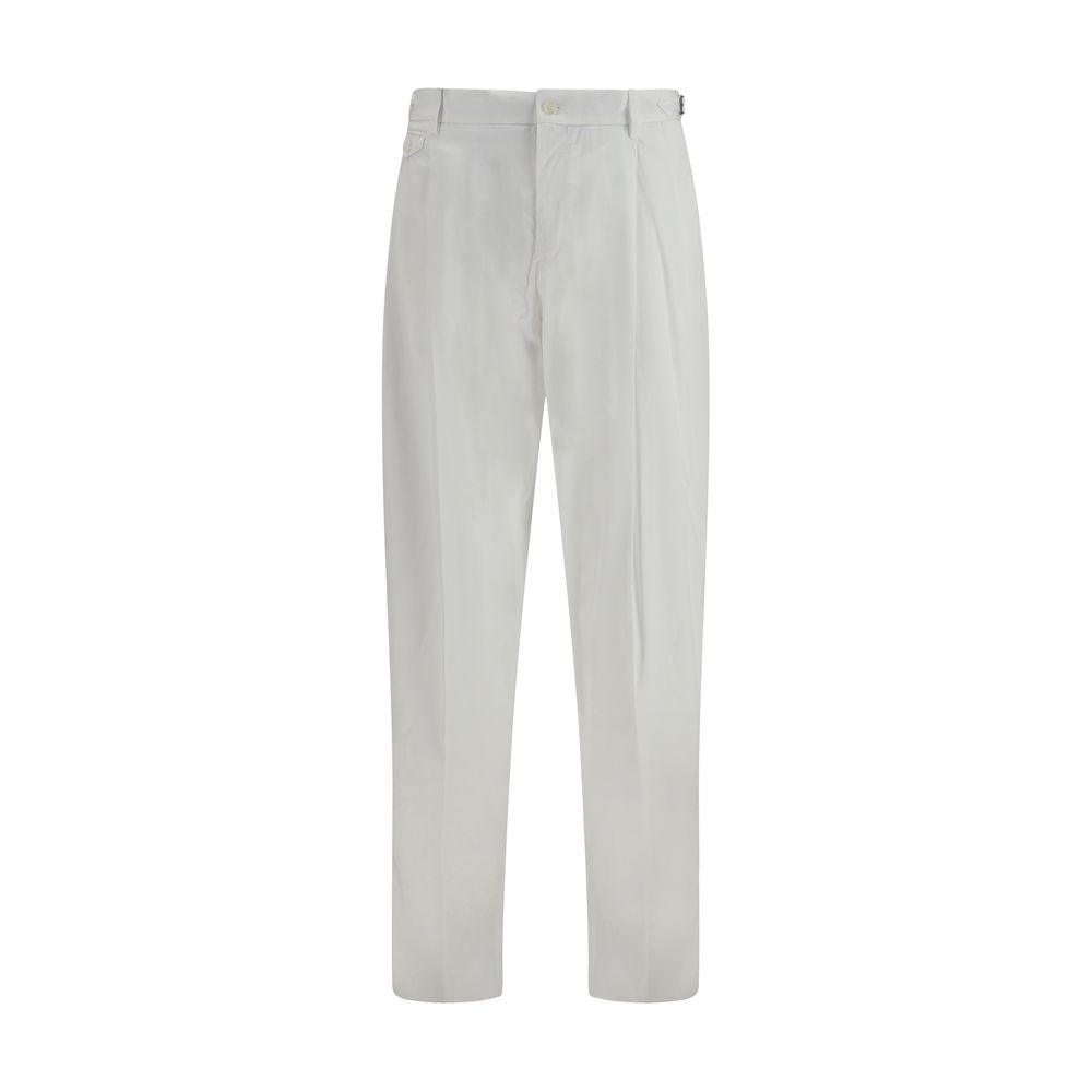 Dolce & Gabbana White Cotton Casual Men's Pants