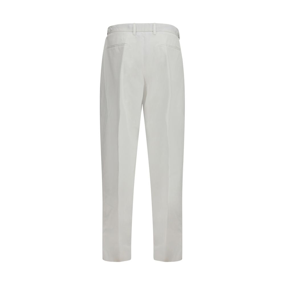 Dolce & Gabbana White Cotton Casual Men's Pants