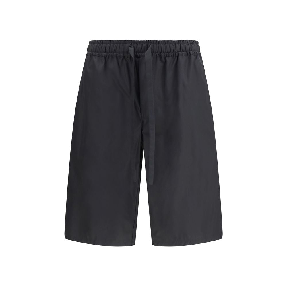 Dolce & Gabbana Black Cotton Bermuda Men's Shorts