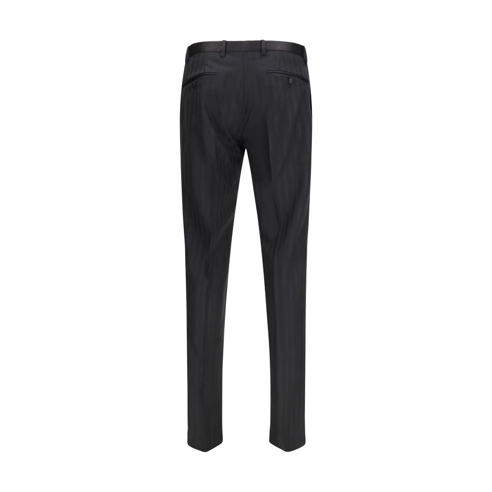 Dolce & Gabbana Black Wool Oves Aries Dress Men's Pants