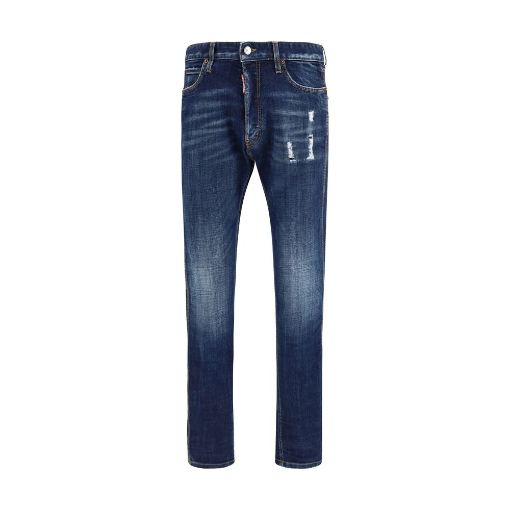 Dsquared² Blue Cotton Jeans Men's Denim