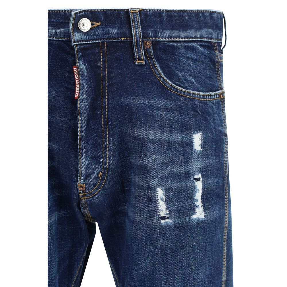 Dsquared² Blue Cotton Jeans Men's Denim