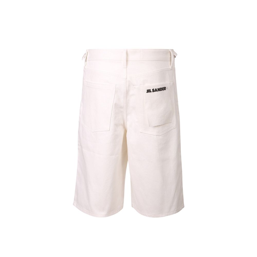 Jil Sander White Denim Men's Shorts