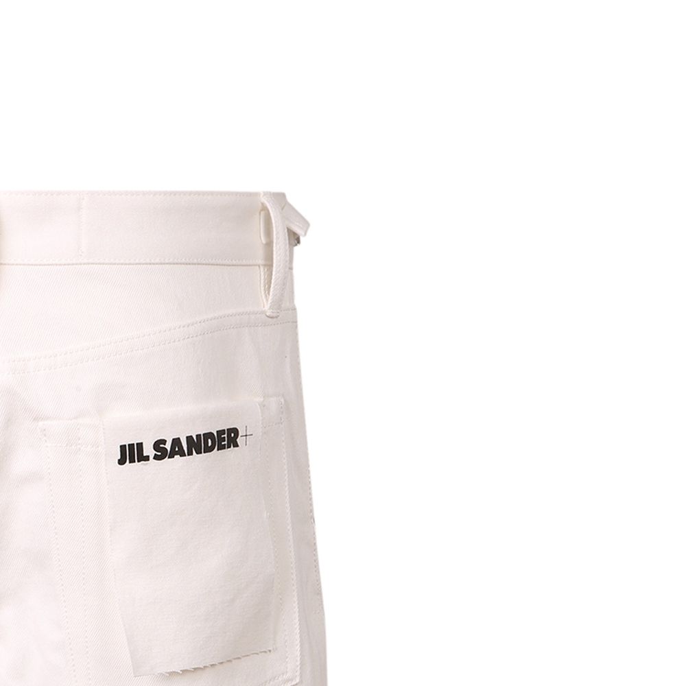 Jil Sander White Denim Men's Shorts