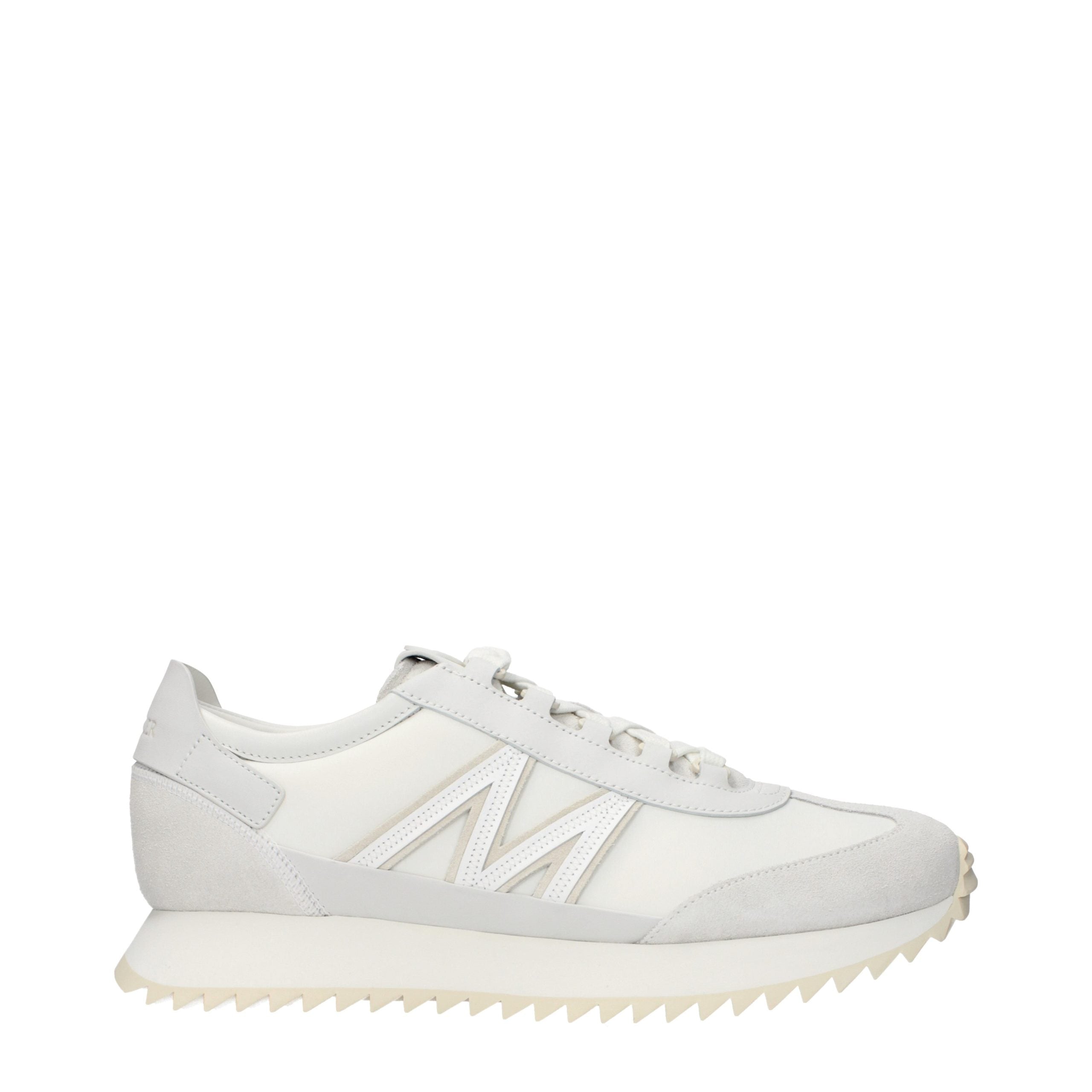 Moncler White Leather Athletic Men's Sneakers