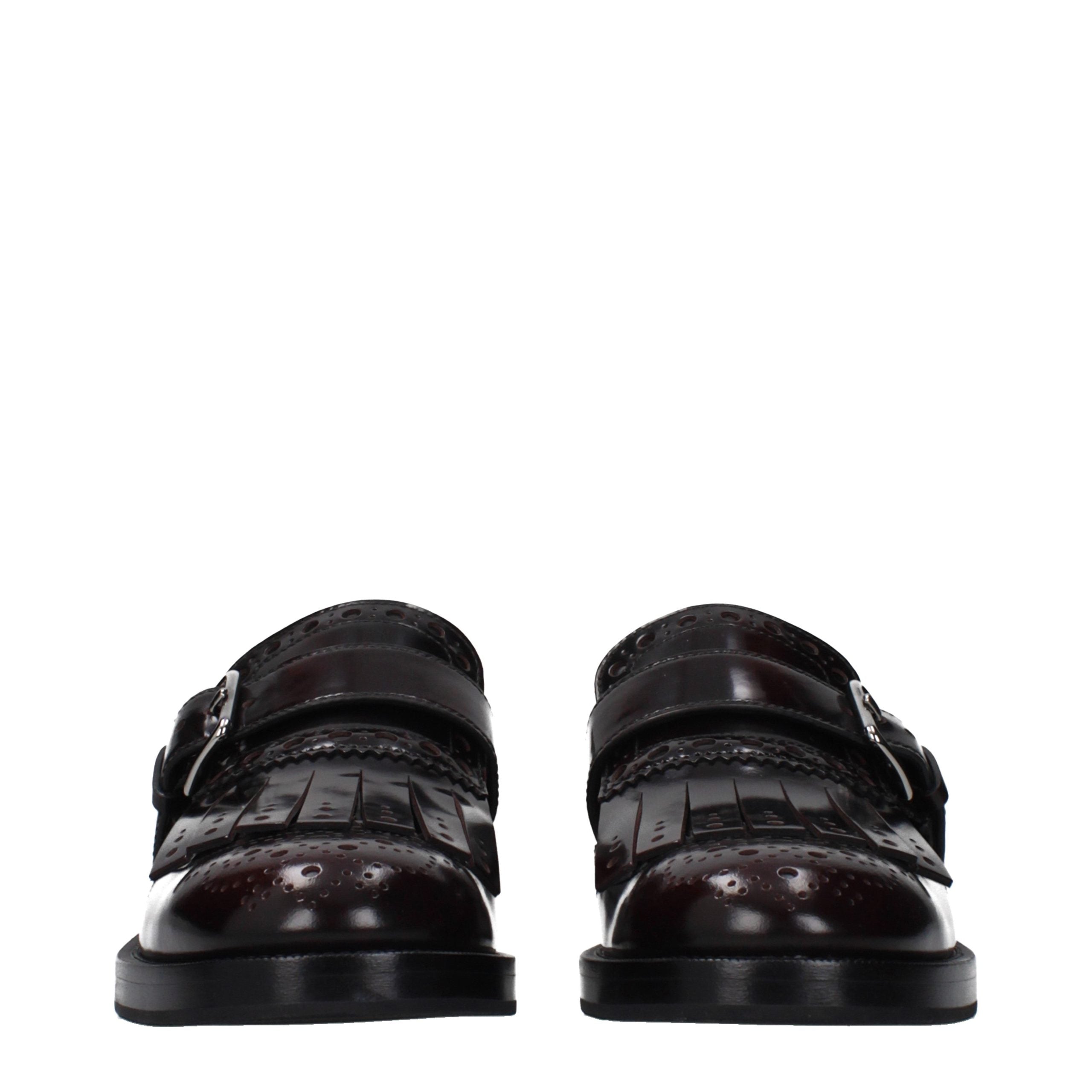 Church's Red Leather Slip-On Women's Loafers