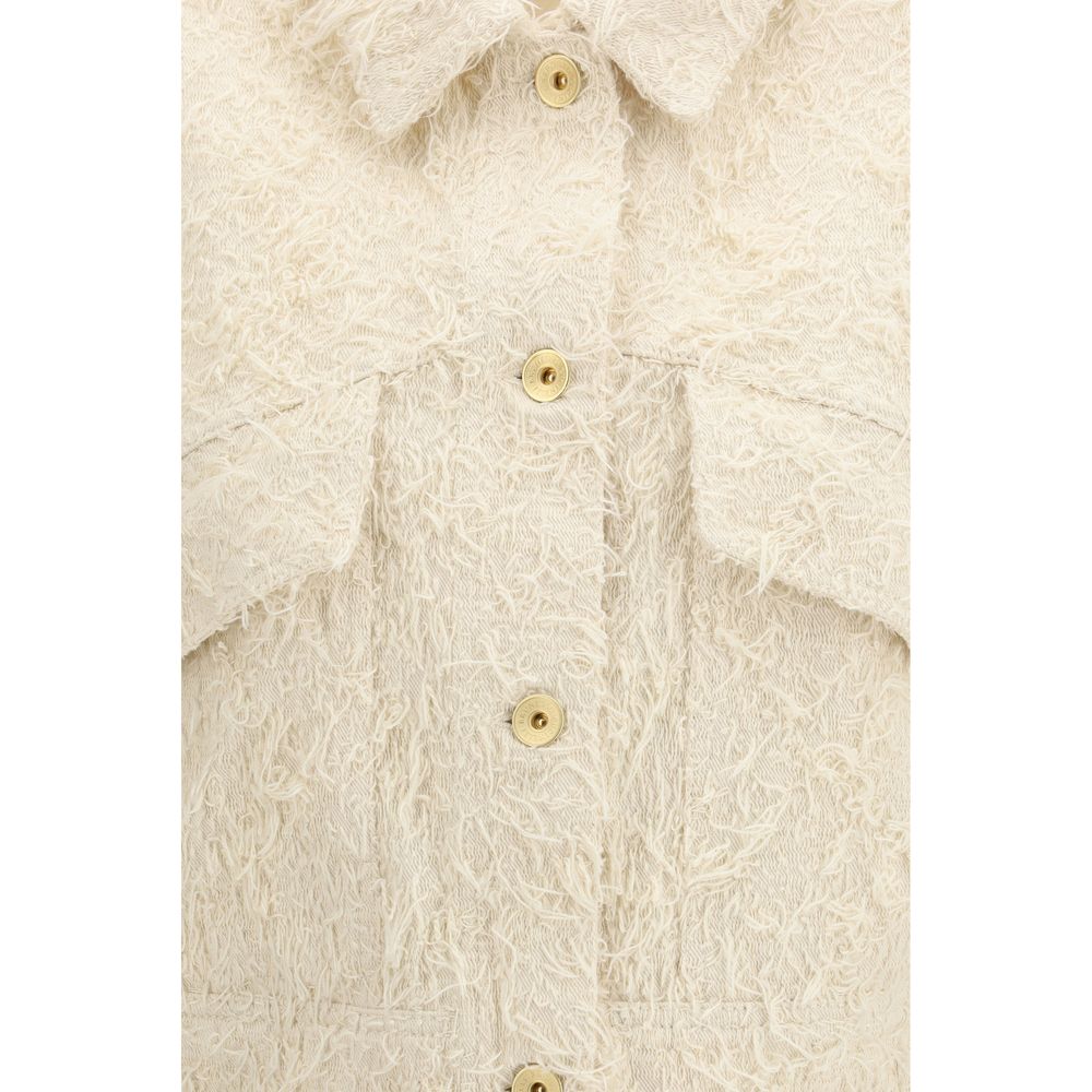 Brunello Cucinelli Beige Cotton Denim Women's Jacket