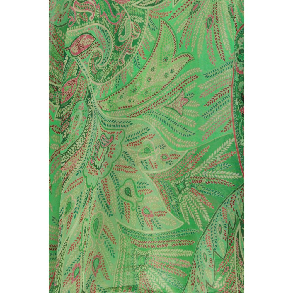 Etro Bicolor Silk Pattern Women's Shirt