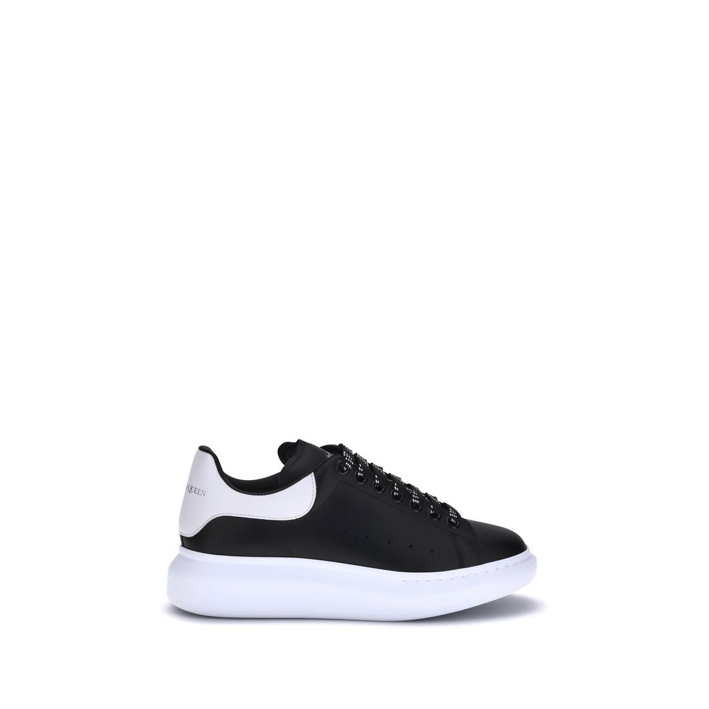 Alexander McQueen Black Calf Leather Bos Taurus Platform Men's Sneakers