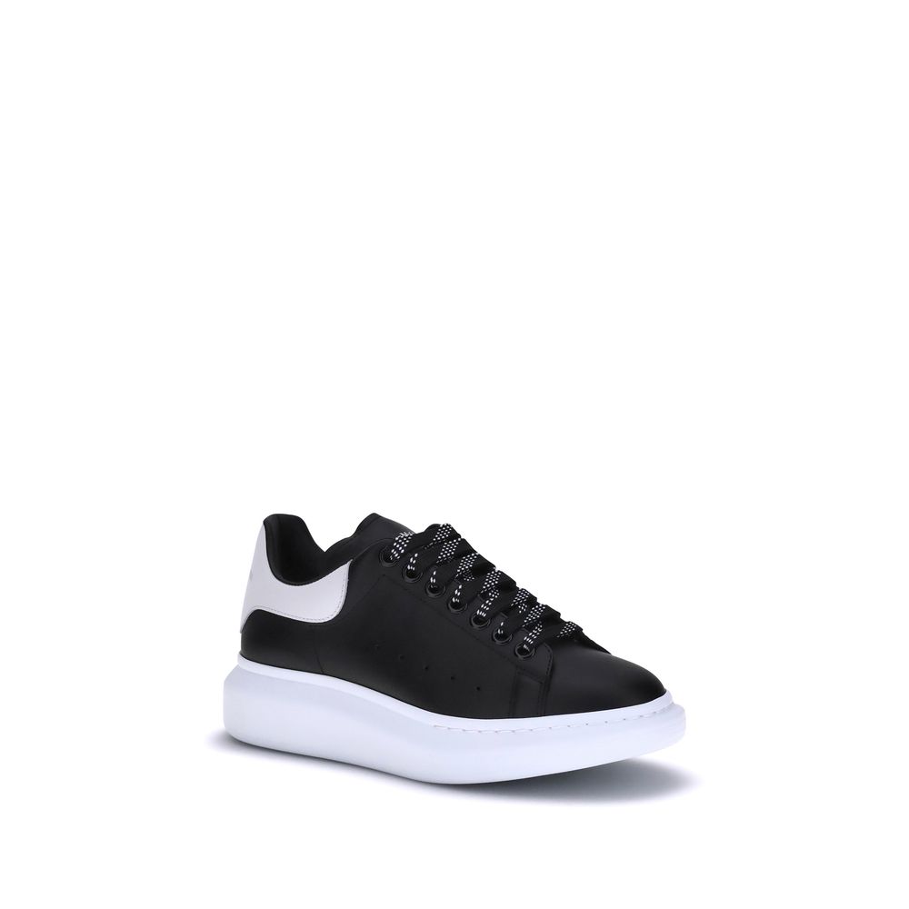 Alexander McQueen Black Calf Leather Bos Taurus Platform Men's Sneakers