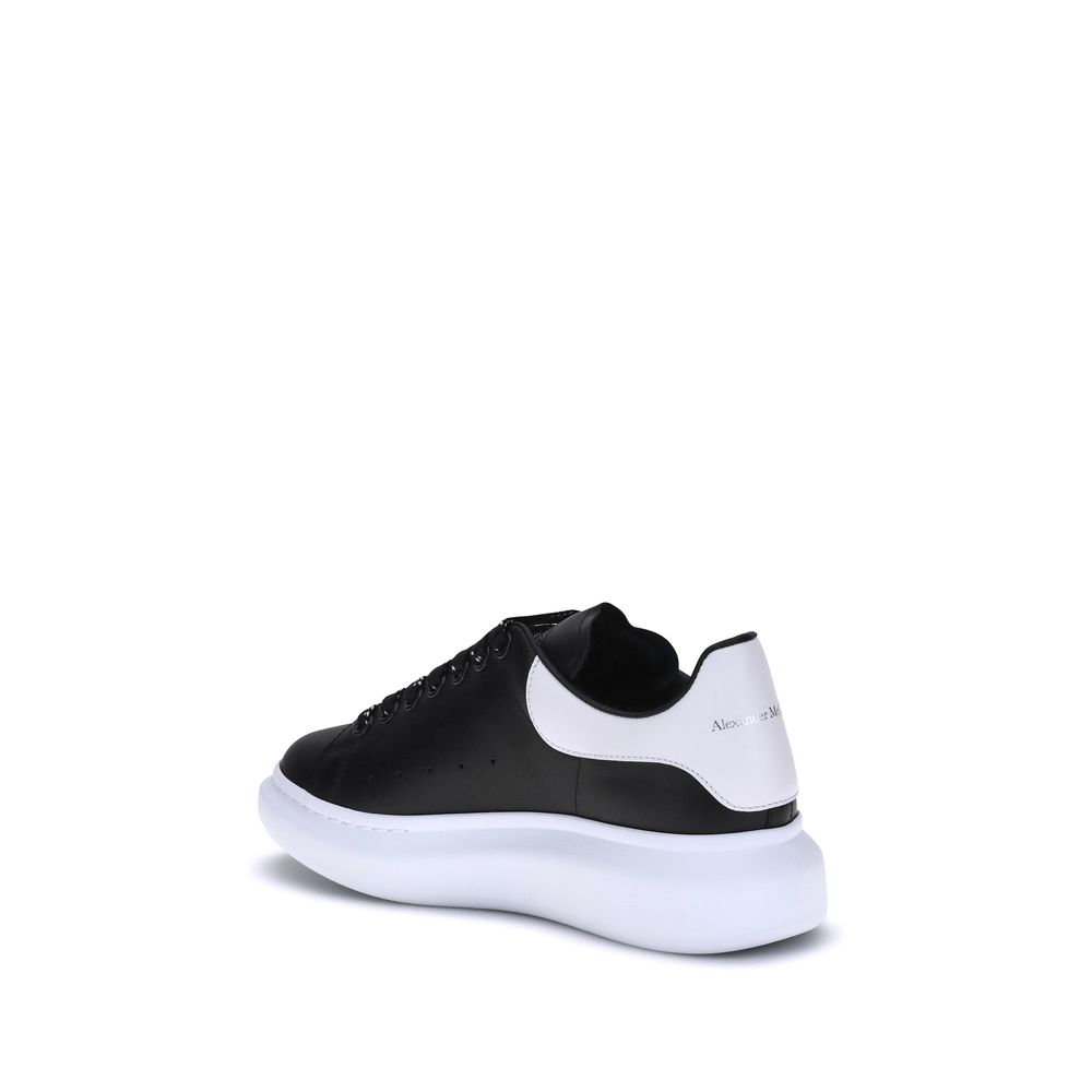 Alexander McQueen Black Calf Leather Bos Taurus Platform Men's Sneakers