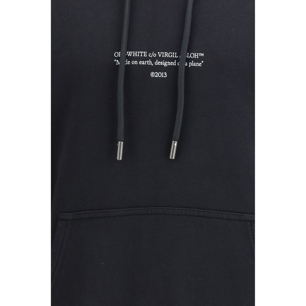 Off-White Black Cotton Men's Sweatshirt