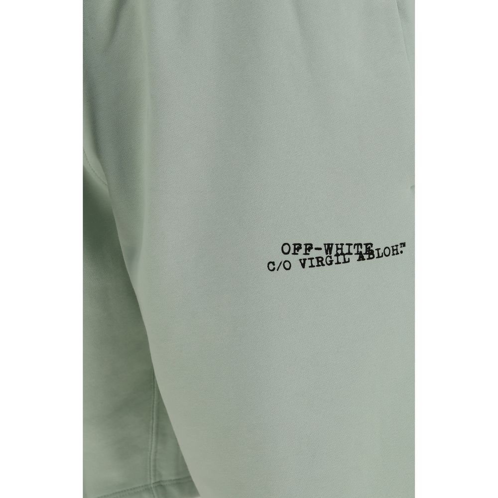 Off-White Bicolor Cotton Bermuda Men's Shorts