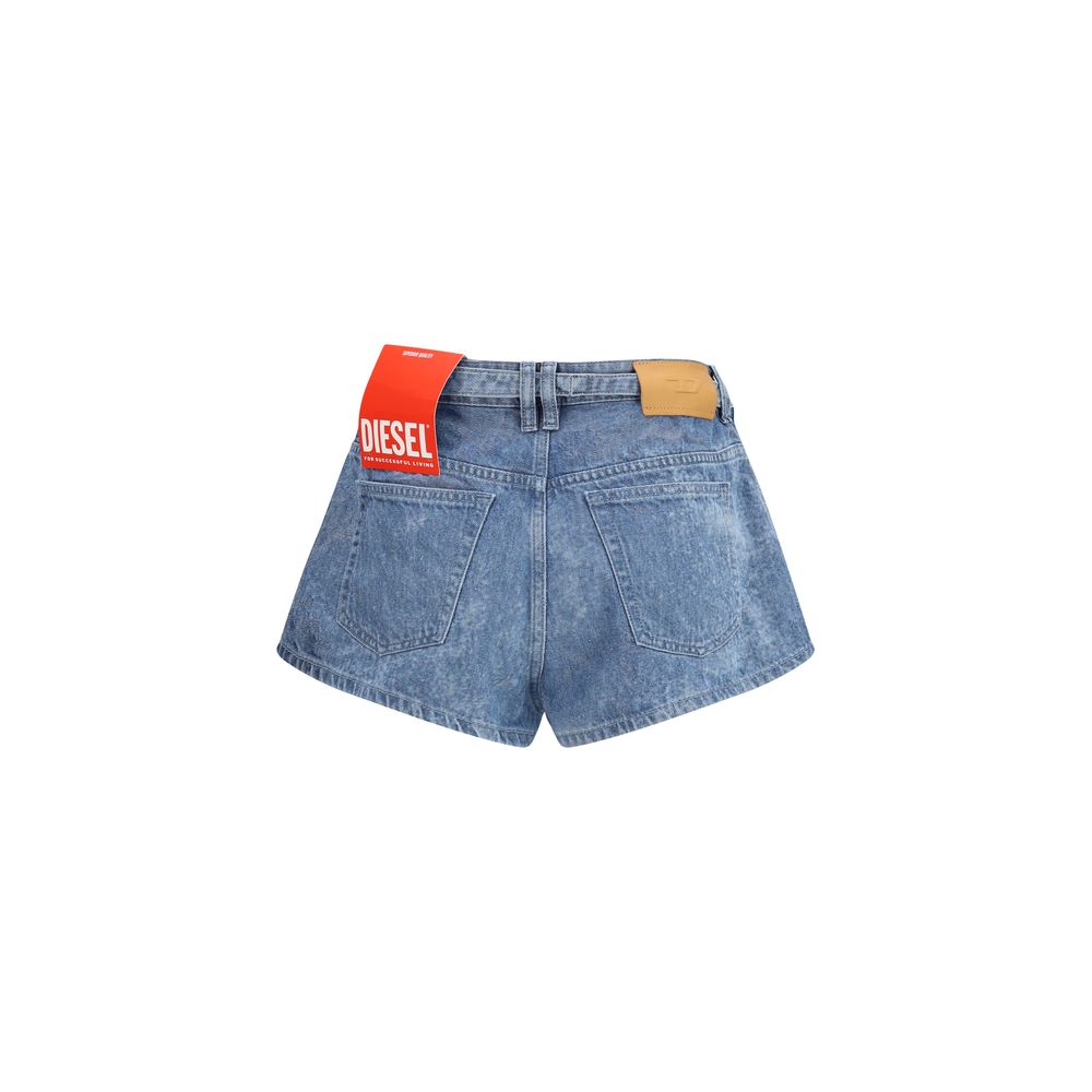 Diesel Blue Cotton Bermuda Women's Shorts