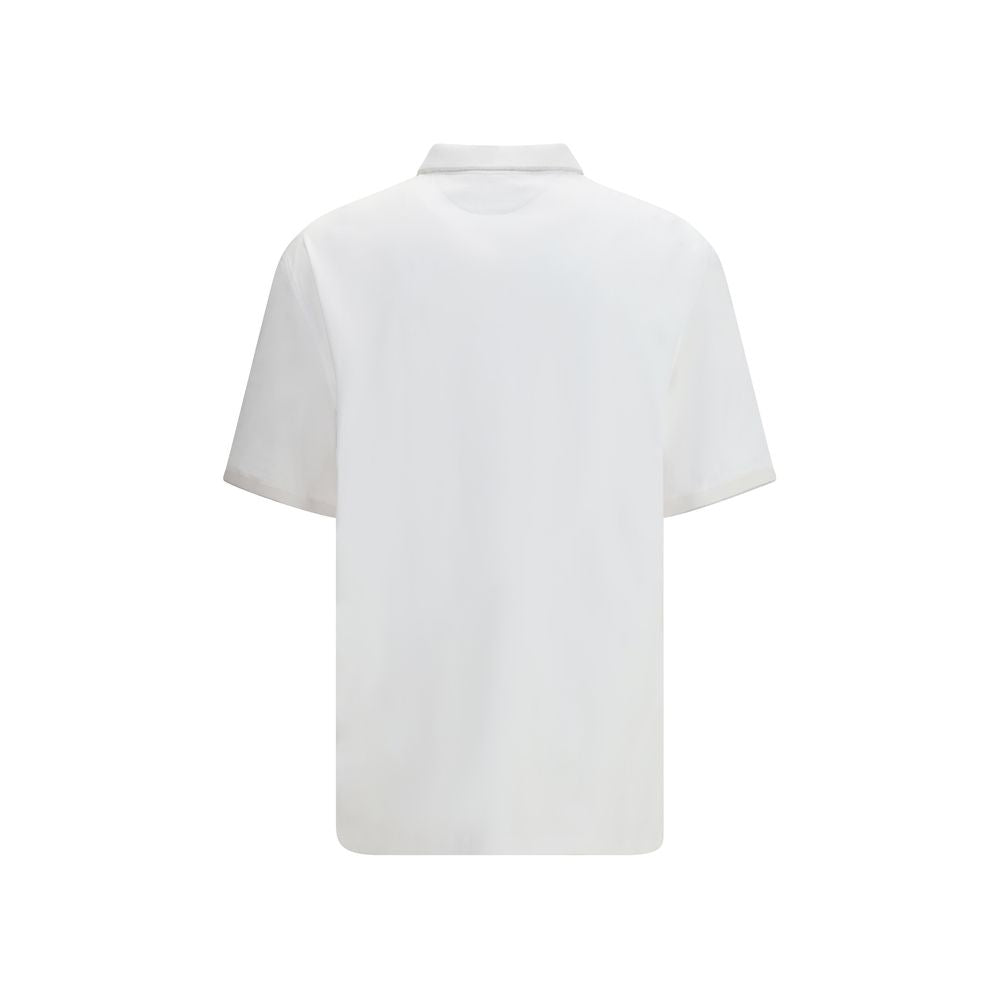 Brunello Cucinelli White Cotton Polo Men's Shirt