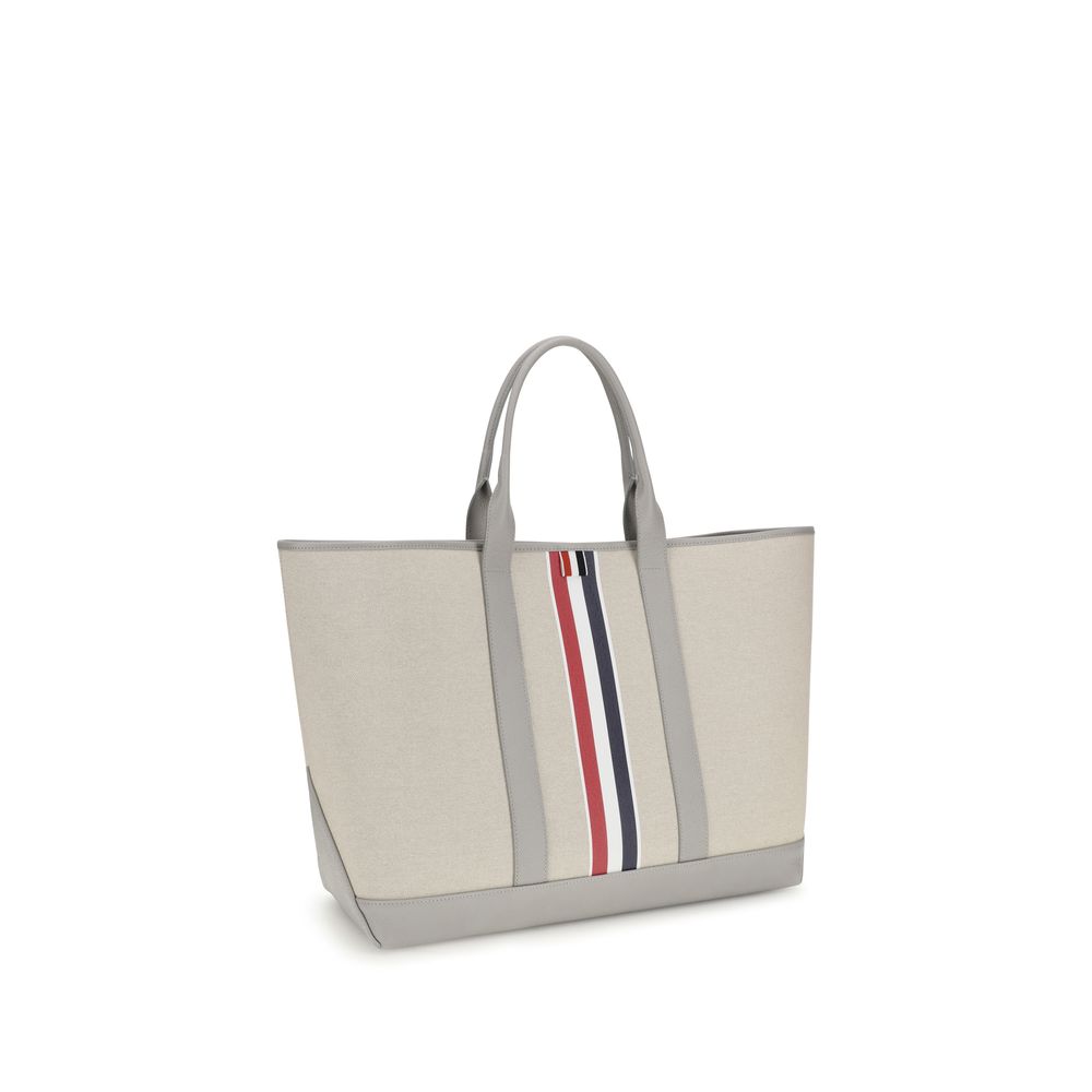 Thom Browne Gray Fabric Shoulder Men's Bag