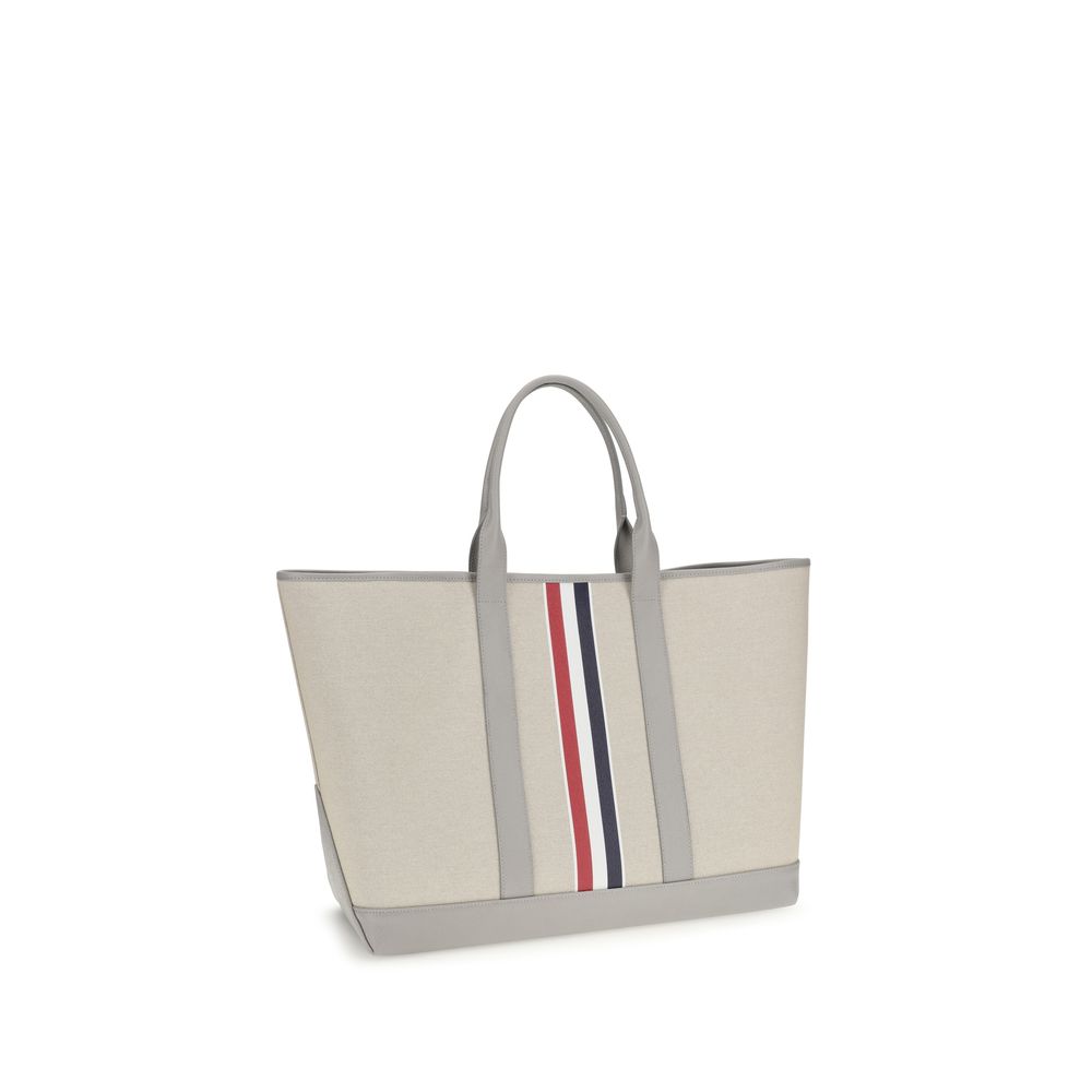 Thom Browne Gray Fabric Shoulder Men's Bag