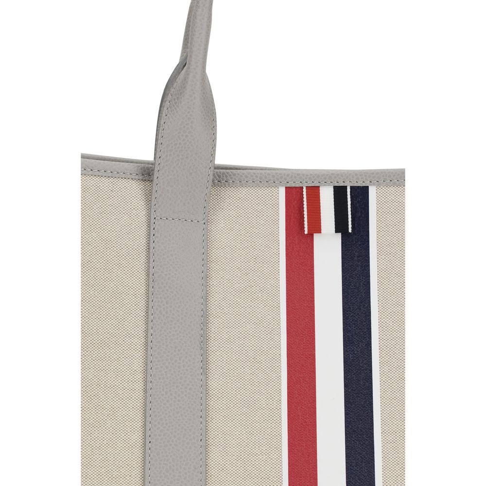 Thom Browne Gray Fabric Shoulder Men's Bag