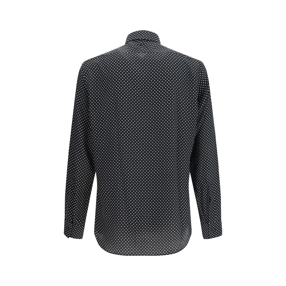 Tom Ford Black Silk Pattern Men's Shirt