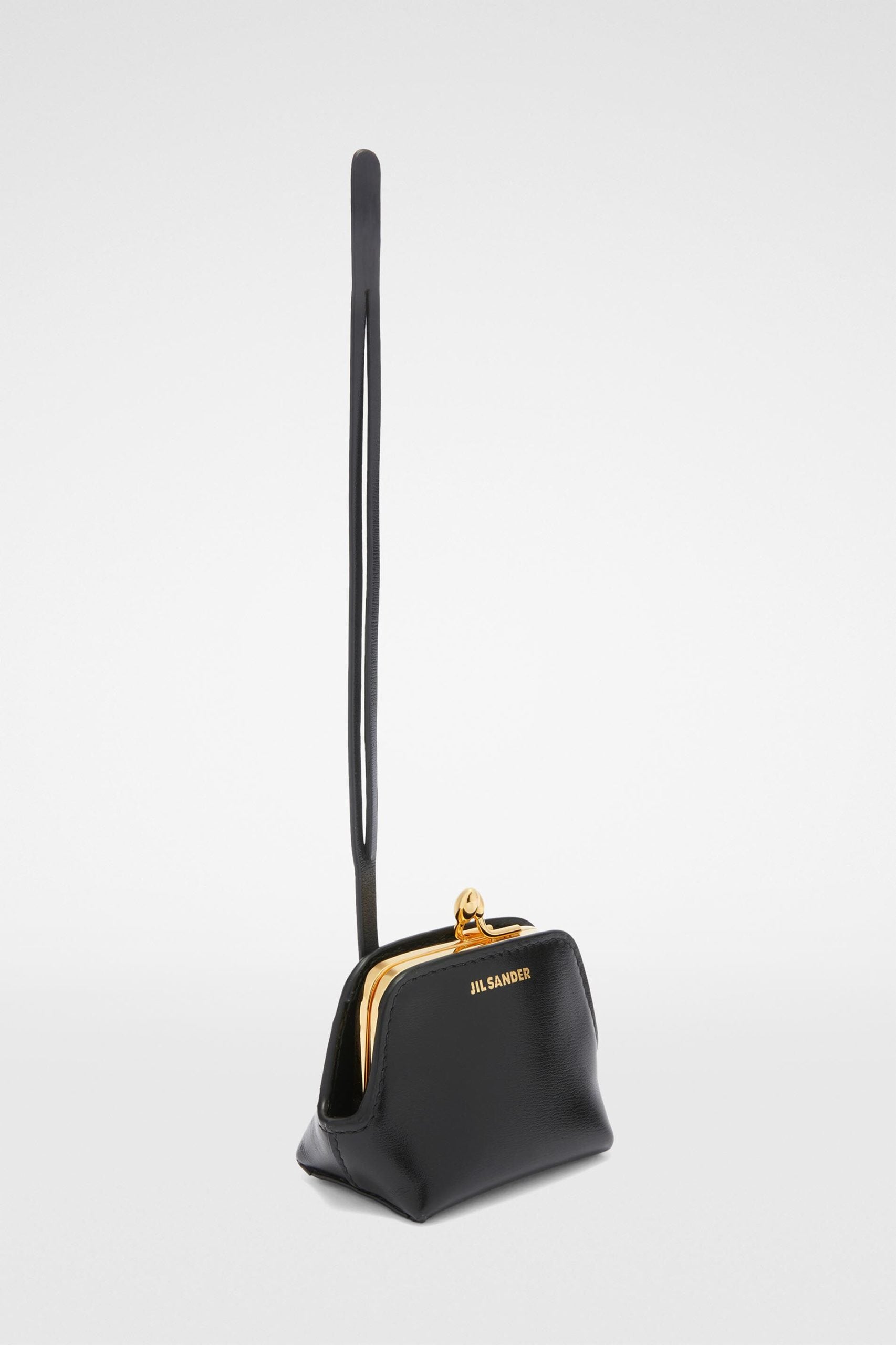 Jil Sander Black Fibres Clutch Women's Bag