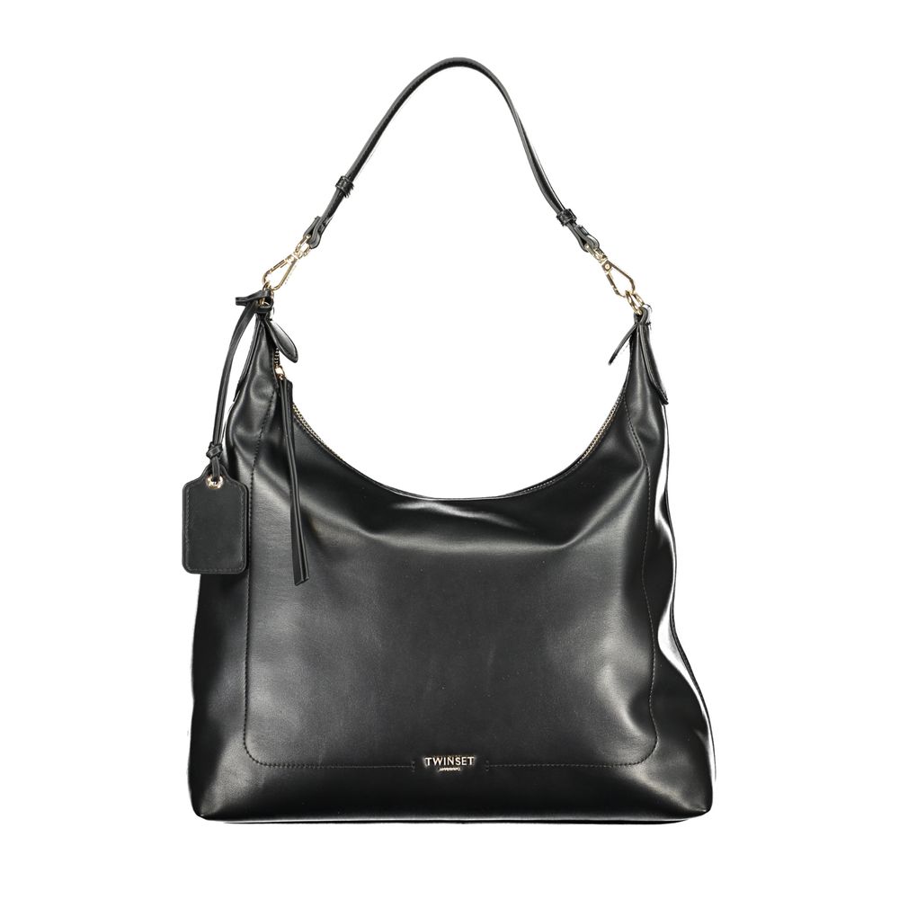 Twinset Nero Poliuretano Women Hobo Women's Bag