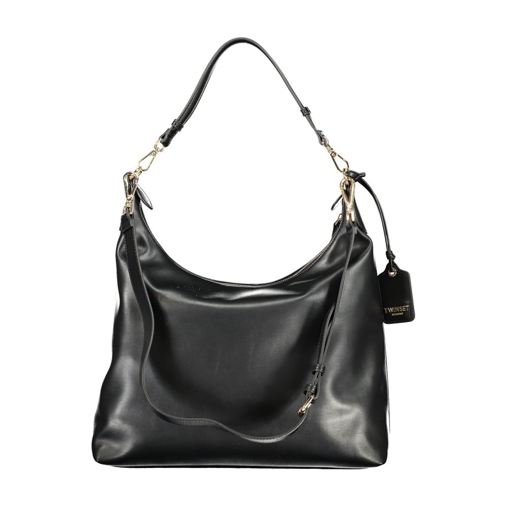 Twinset Nero Poliuretano Women Hobo Women's Bag