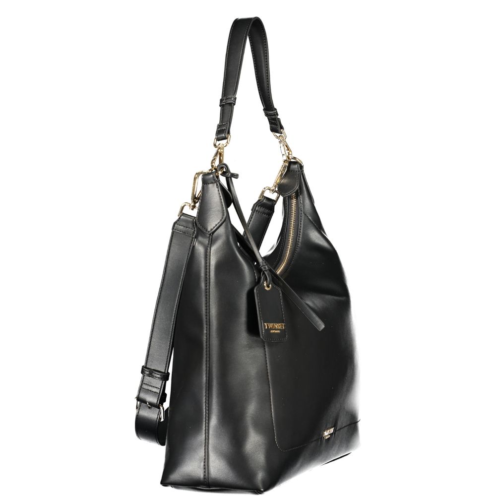 Twinset Nero Poliuretano Women Hobo Women's Bag