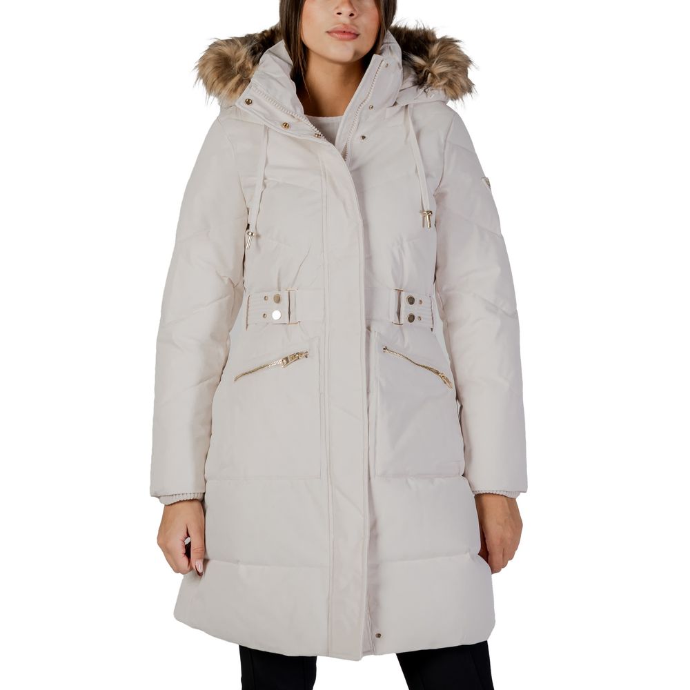 Guess Cream Polyester Women's Coat
