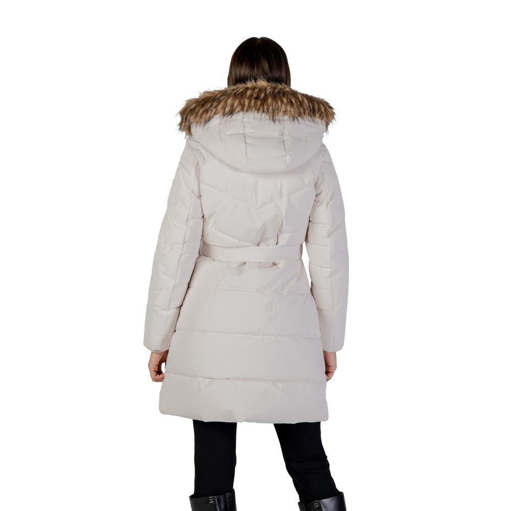 Guess Cream Polyester Women's Coat