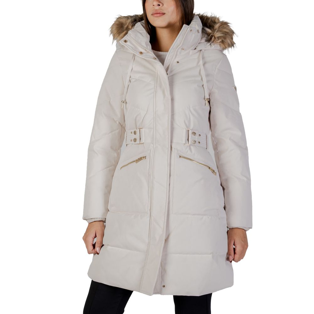Guess Cream Polyester Women's Coat